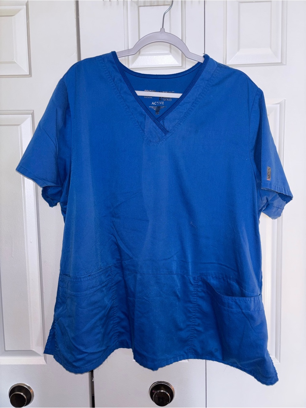 Grey's Anatomy Bright Blue V-Neck Scrub Top